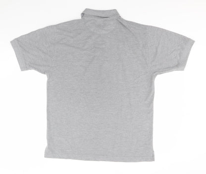 Kustom Kit Mens Grey  Polyester  Polo Size L Collared