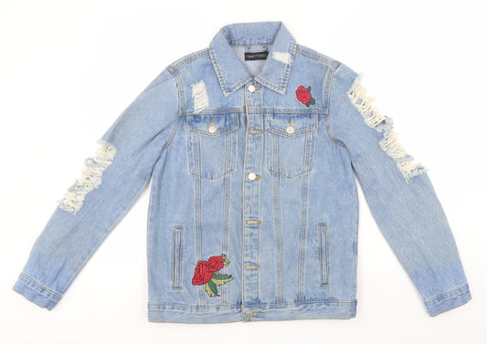 I SAW IT FIRST Womens Blue   Jacket  Size 8