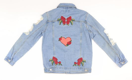 I SAW IT FIRST Womens Blue   Jacket  Size 8