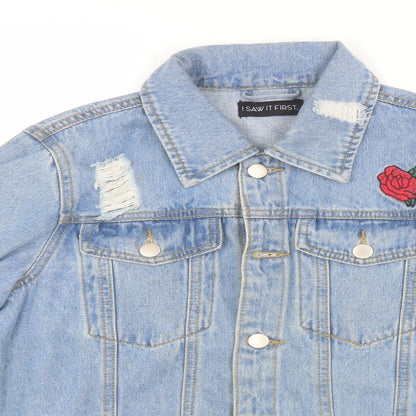 Womens UK Size 8 I SAW IT FIRST Blue Jacket