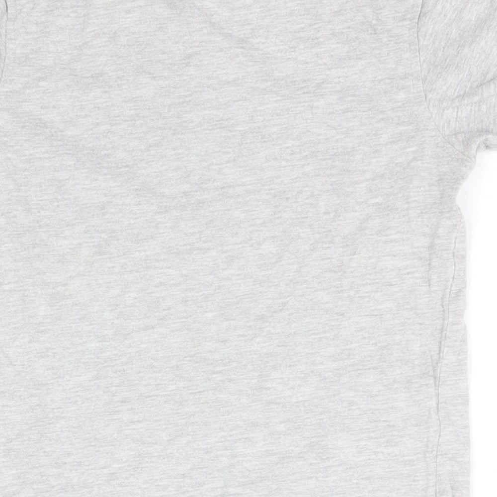 George Boys Grey  Cotton Basic T-Shirt Size 3-4 Years Round Neck  - Dinosaur