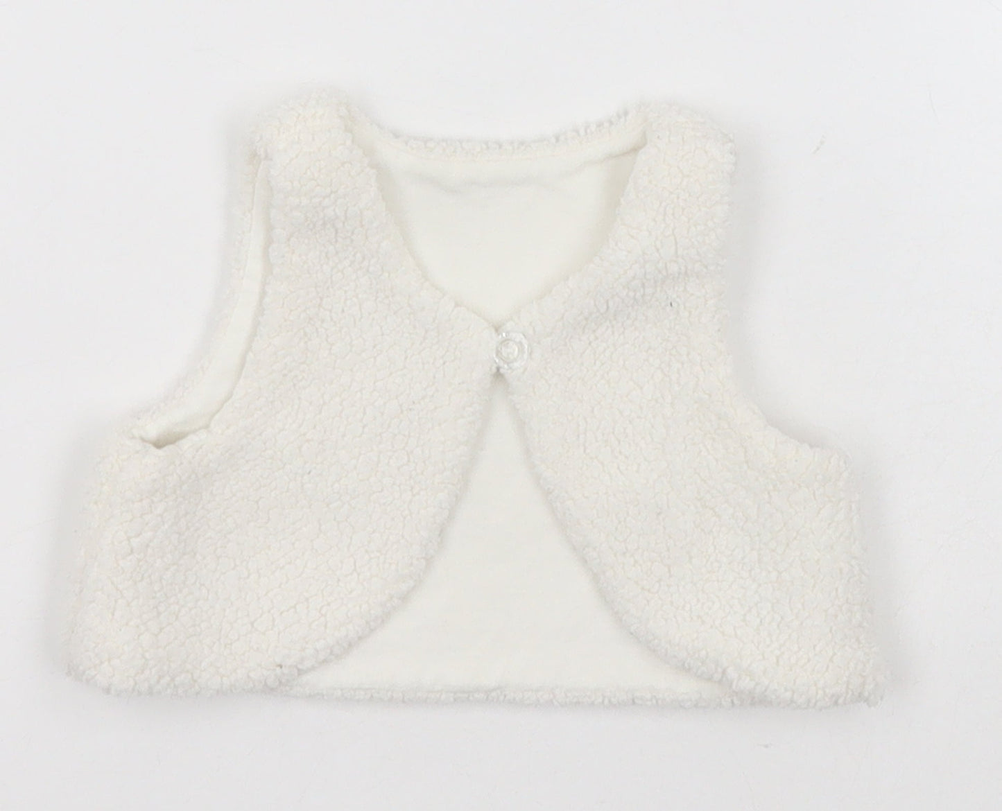 Matalan Baby White  Polyester Vest Jumper Size 3-6 Months