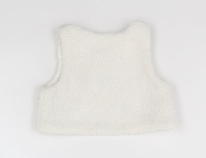 Matalan Baby White  Polyester Vest Jumper Size 3-6 Months