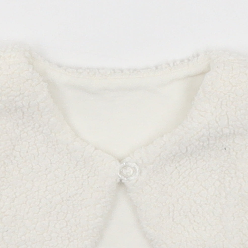 Matalan Baby White  Polyester Vest Jumper Size 3-6 Months