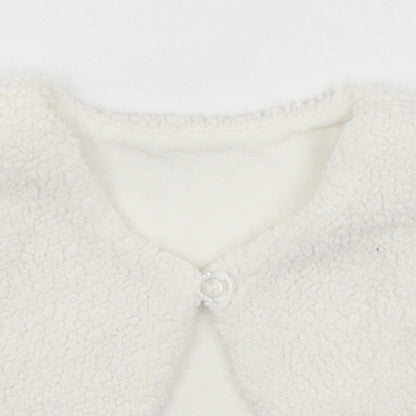 Matalan Baby White  Polyester Vest Jumper Size 3-6 Months