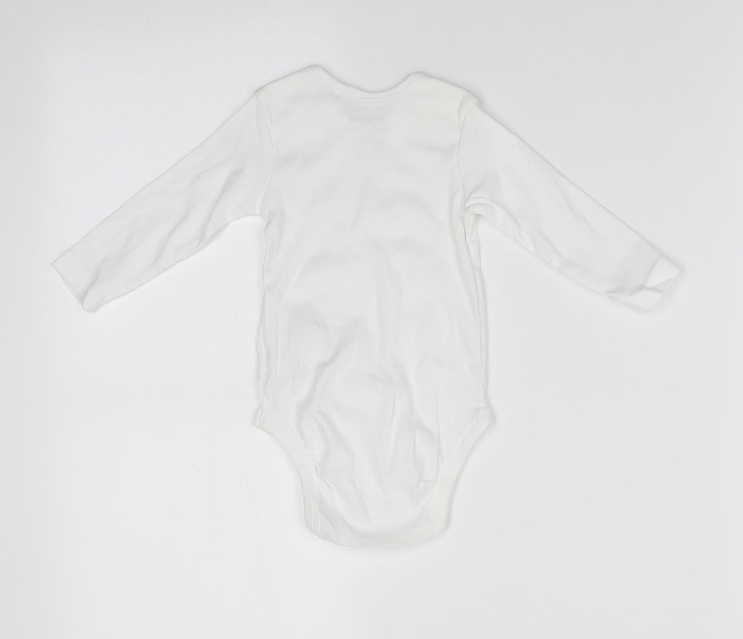 Lupilu Girls White  Cotton Romper One-Piece Size 3-6 Months  Snap