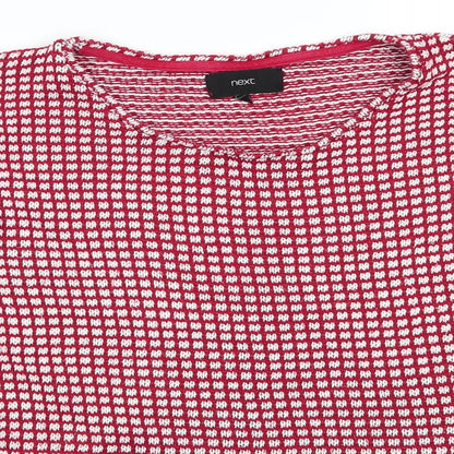 Womens UK Size 16 NEXT Red Pullover Jumper