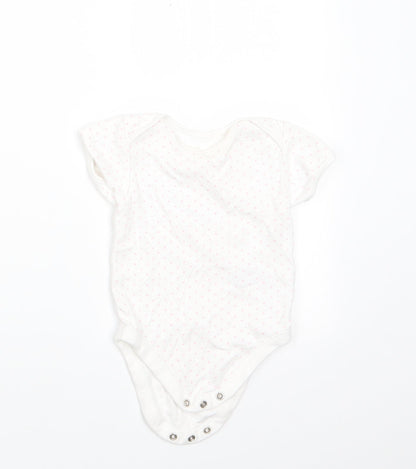 George Girls Pink Polka Dot Cotton Romper One-Piece Size 9-12 Months  Snap - Heart Polka dots