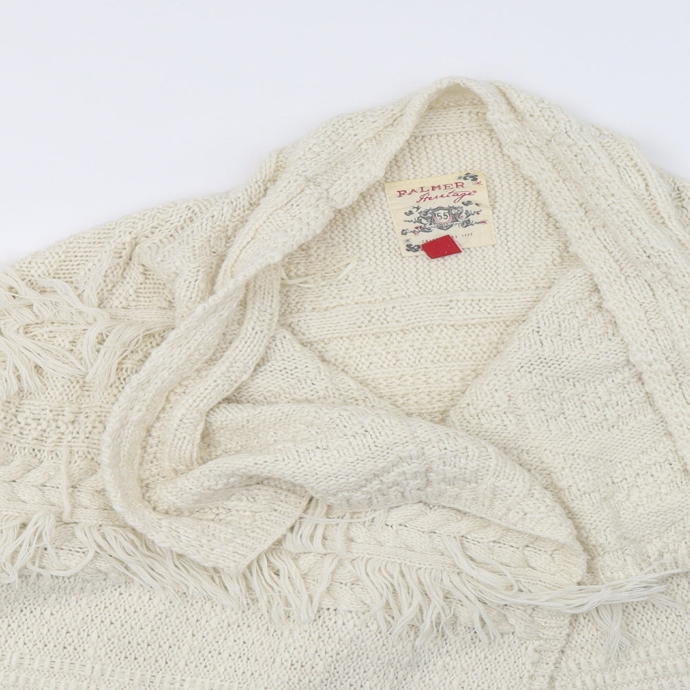 Womens UK Size L Matalan Ivory Cardigan Jumper