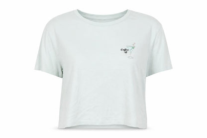 Front view of Boux Avenue women’s green cotton top pyjama top, size M, - martini