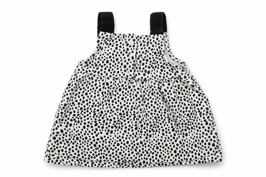 Lullababy Baby White Animal Print Cotton A-Line  Size 0-3 Months  Sweetheart Button