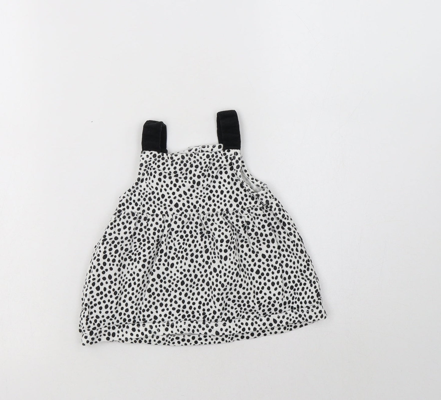 Lullababy Baby White Animal Print Cotton A-Line  Size 0-3 Months  Sweetheart Button