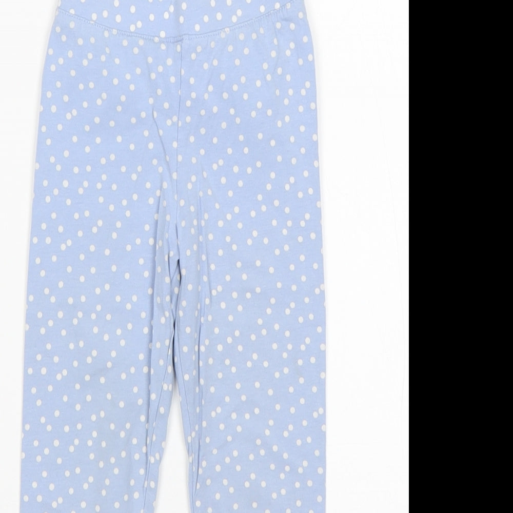 H&M Girls Multicoloured Polka Dot Cotton  Pyjama Pants Size 4-5 Years