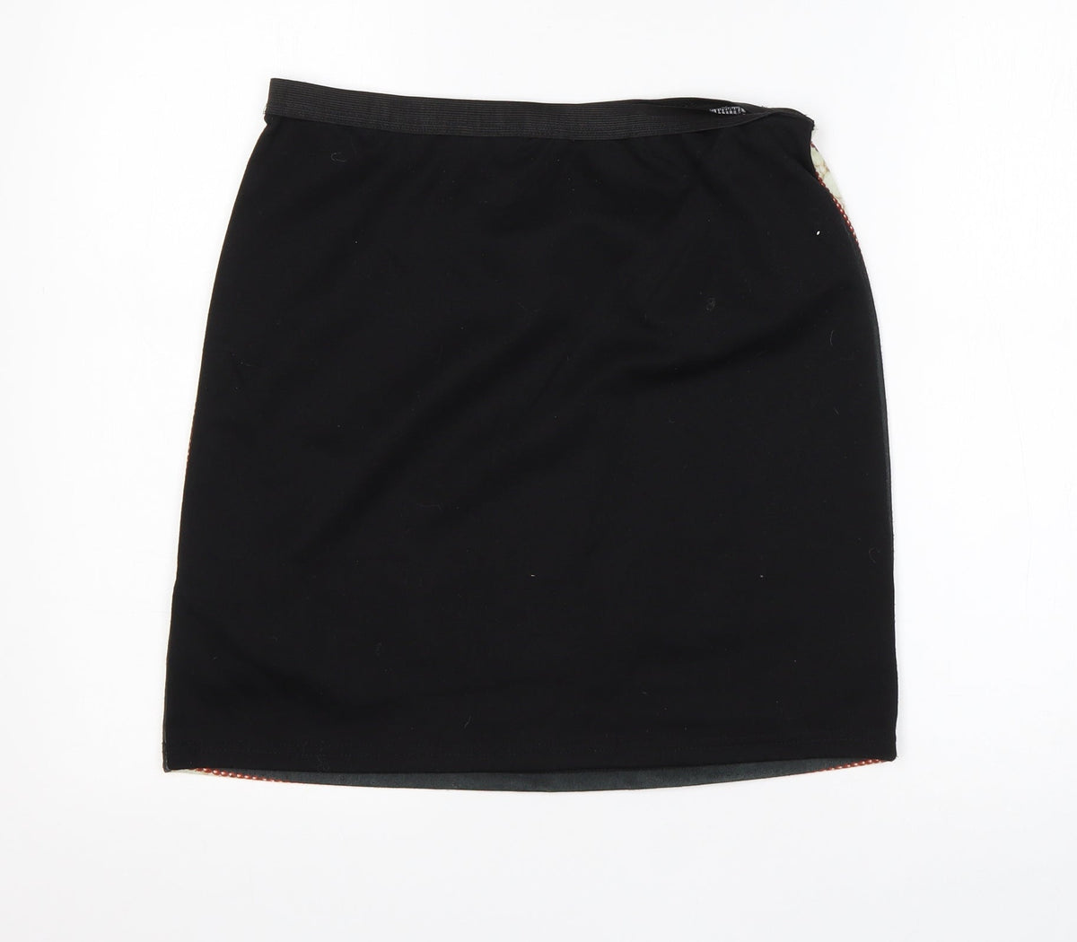 Back view of Zanzea women’s multicoloured mini skirt, size XL