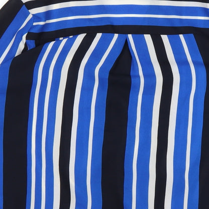 Papaya Womens Multicoloured Striped Polyester Basic Blouse Size 8 V-Neck