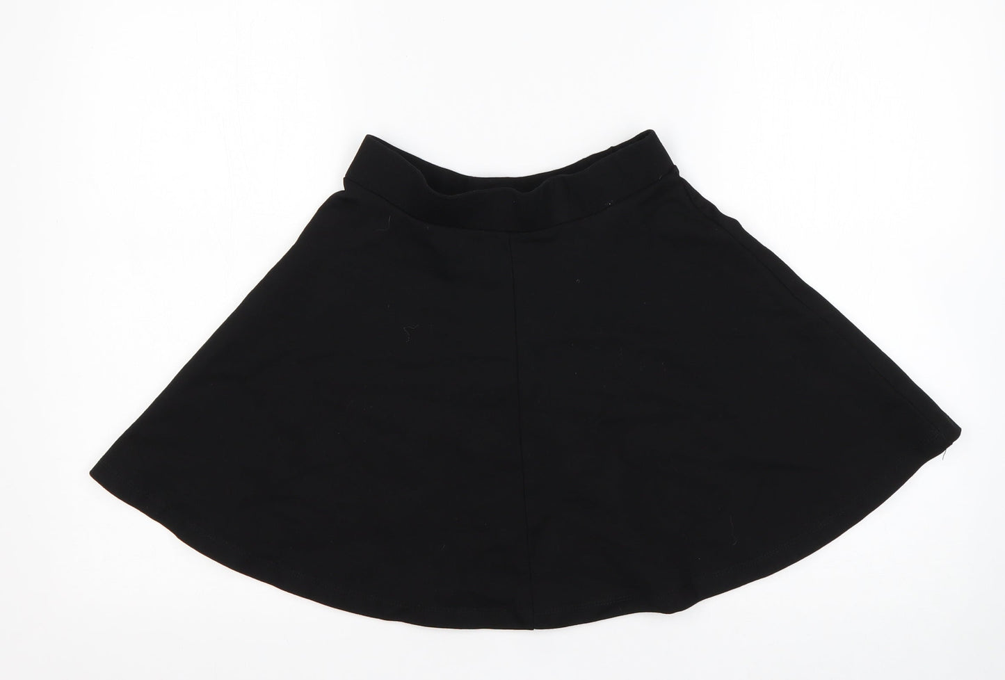 RR Girls Black  Viscose Skater Skirt Size 14 Years  Regular