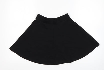 RR Girls Black  Viscose Skater Skirt Size 14 Years  Regular