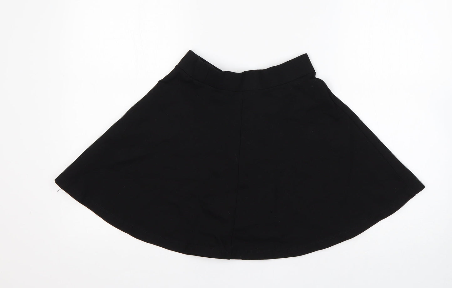 RR Girls Black  Viscose Skater Skirt Size 14 Years  Regular