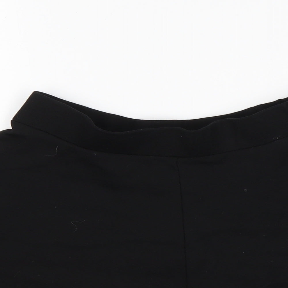 RR Girls Black  Viscose Skater Skirt Size 14 Years  Regular