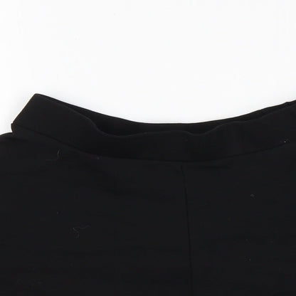 RR Girls Black  Viscose Skater Skirt Size 14 Years  Regular