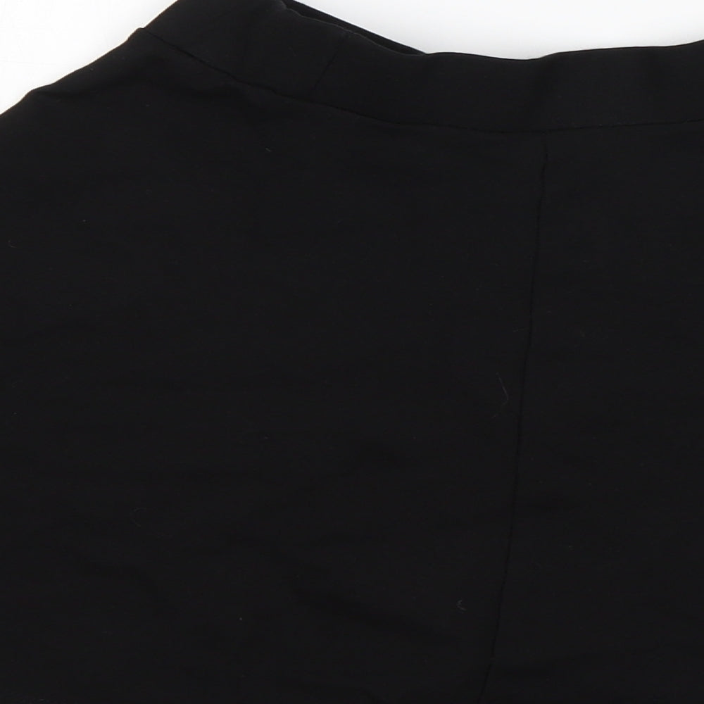 RR Girls Black  Viscose Skater Skirt Size 14 Years  Regular