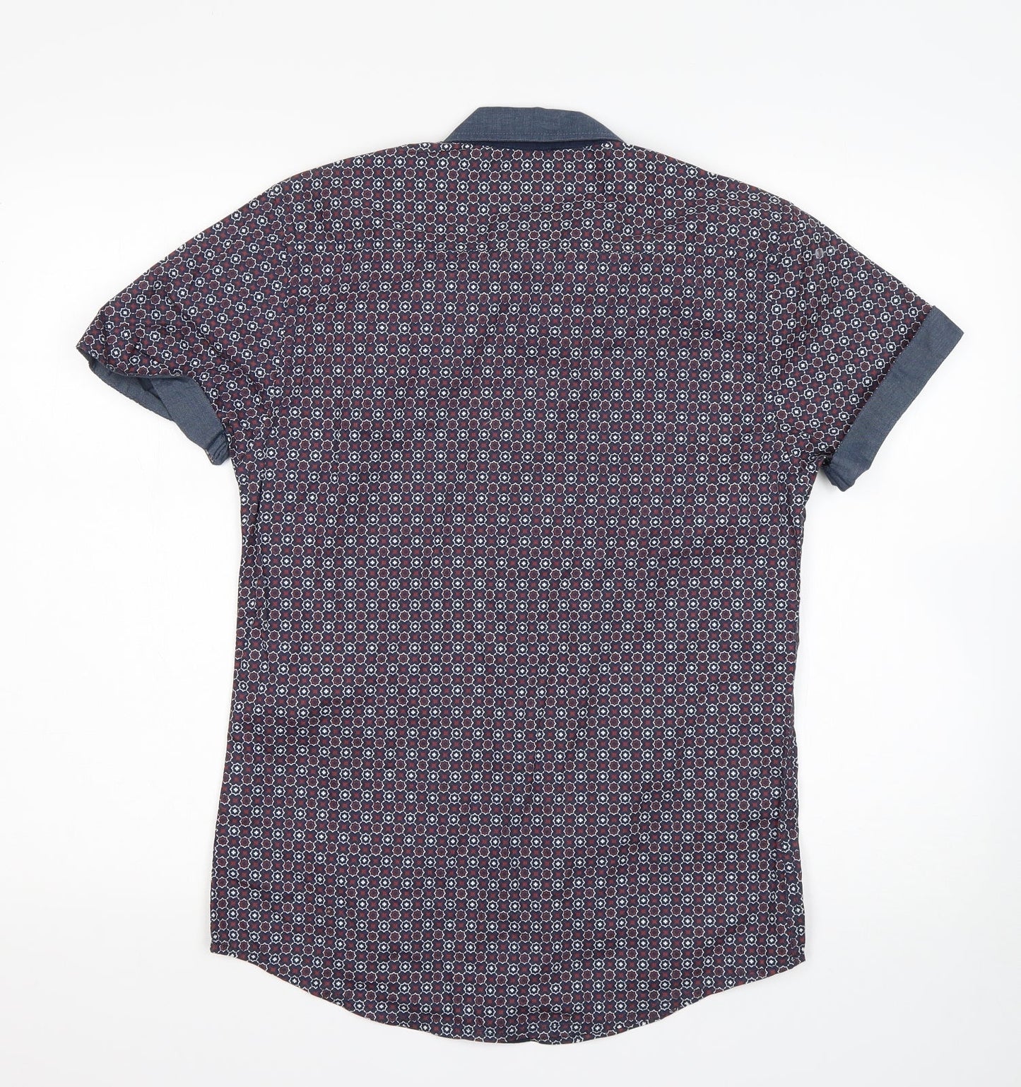 Mens UK Size XS Twister soul Multicoloured  Button-Up Short Sleeve Casual Shirt