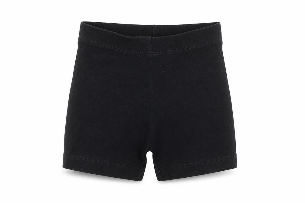Front view of George boys’ black cotton compression shorts, size 4-5, years regular