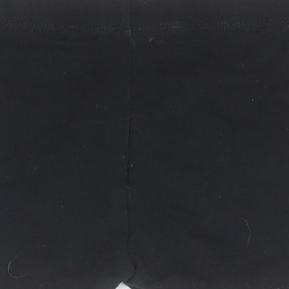 Brand and care label for George boys’ black cotton compression shorts, size 4-5, years regular