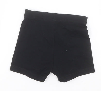 George Boys Black  Cotton Compression Shorts Size 4-5 Years  Regular