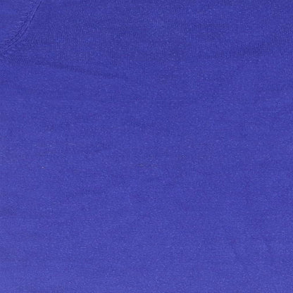 Womens UK Size 8 Marks and Spencer Blue Henley Jumper