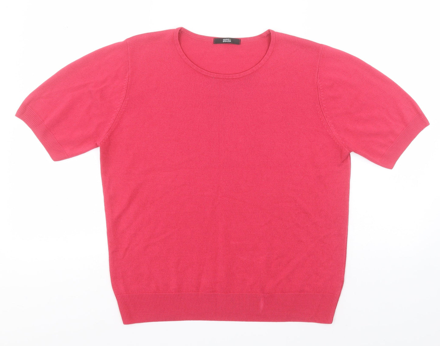Womens UK Size  Marks and Spencer Pink Pullover Jumper