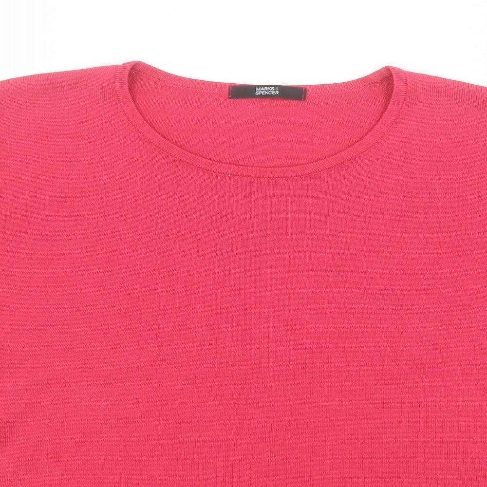 Womens UK Size  Marks and Spencer Pink Pullover Jumper