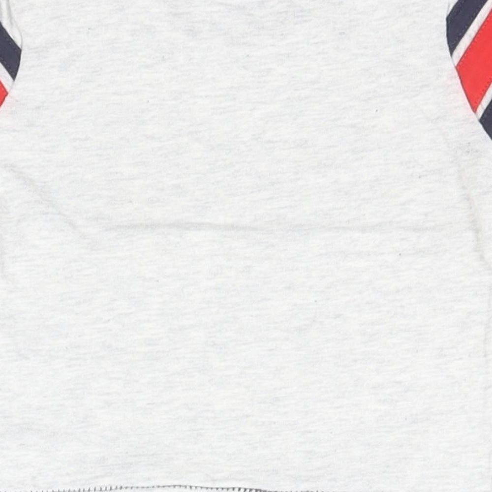 F&F Baby Grey  Cotton Basic T-Shirt Size 0-3 Months Round Neck