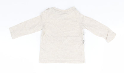 F&F Baby Beige  Cotton Pullover Jumper Size 3-6 Months