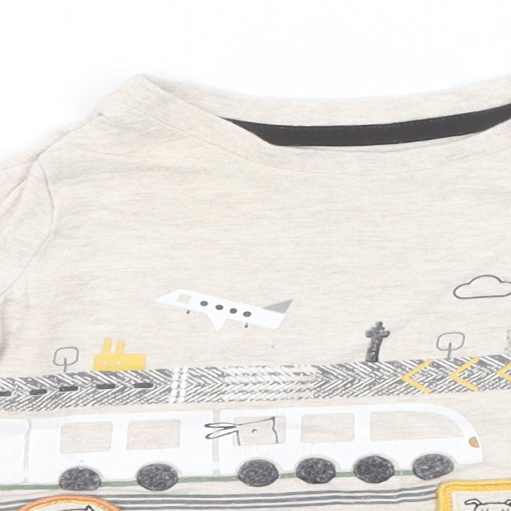 F&F Baby Beige  Cotton Pullover Jumper Size 3-6 Months