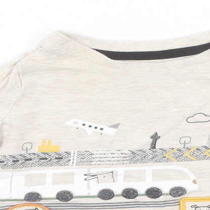 F&F Baby Beige  Cotton Pullover Jumper Size 3-6 Months
