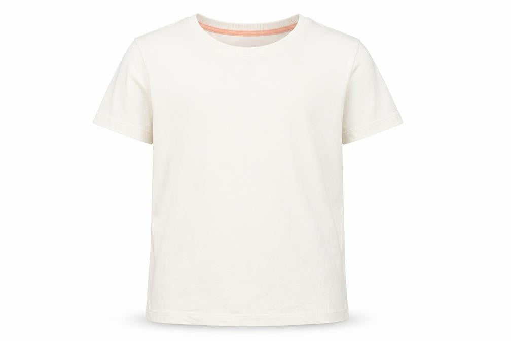 Front view of Marks & Spencer boys’ green cotton basic t-shirt, size 6-7, years round neck