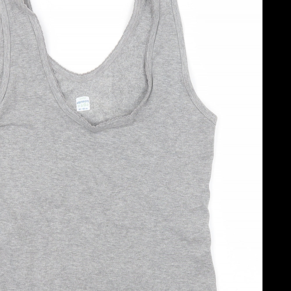 Womens UK Size 12 Preworn Grey Basic Tank