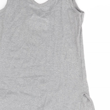 Womens UK Size 12 Preworn Grey Basic Tank