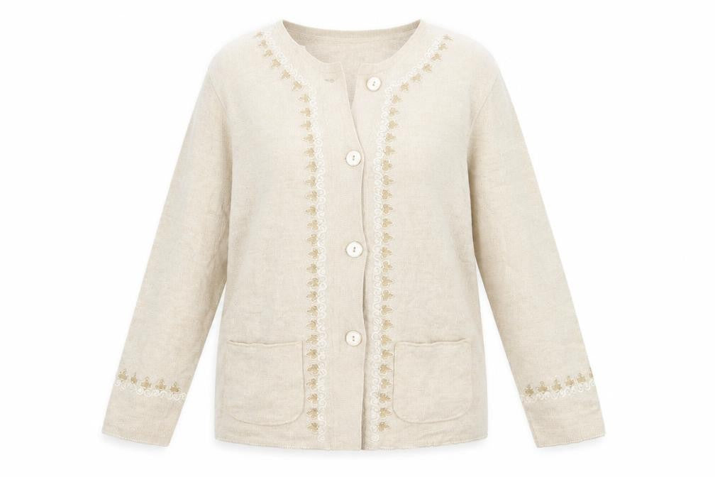 Womens UK Size L Paramour Beige Cardigan Jumper