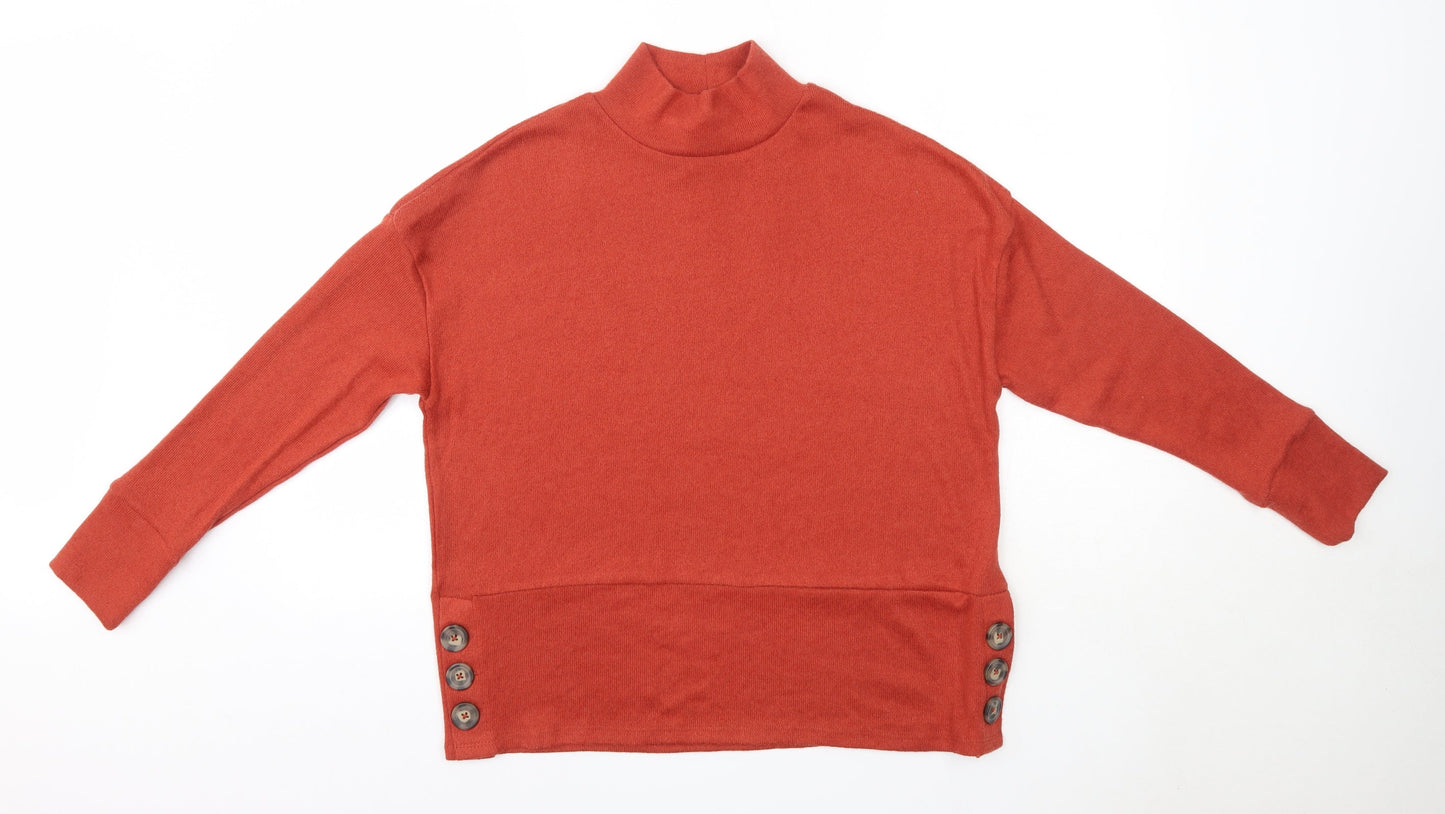 Womens UK Size 8 Pep & Co Orange Pullover Jumper