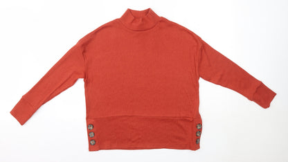 Womens UK Size 8 Pep & Co Orange Pullover Jumper