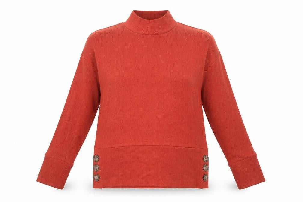 Womens UK Size 8 Pep & Co Orange Pullover Jumper