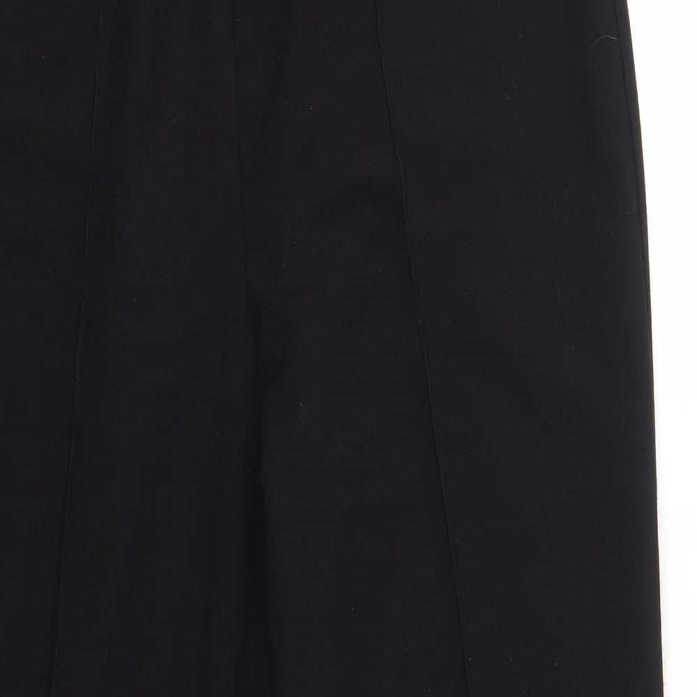 Womens UK Size 14 Vida Vi Regular Fit Dress Pants Black Trousers