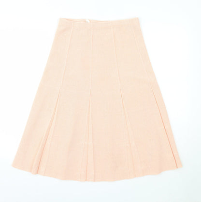 Preowrn Womens Pink  Polyester A-Line Skirt Size 8    - Dacron Heavy