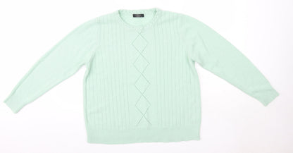 Womens UK Size M BM Green Pullover Jumper
