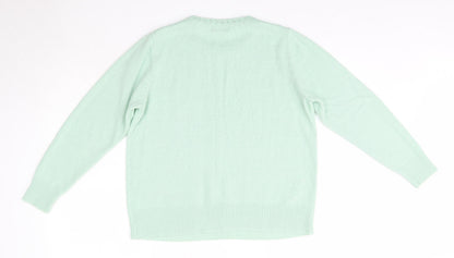 Womens UK Size M BM Green Pullover Jumper