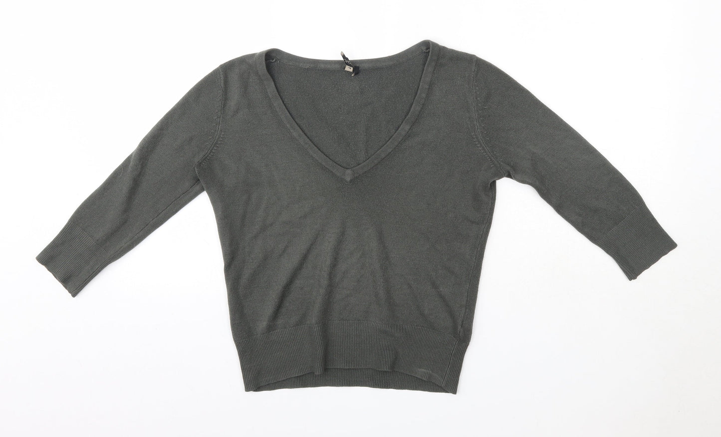 Womens UK Size 8 Topshop Grey Pullover Jumper