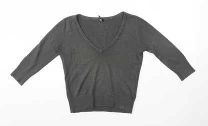 Womens UK Size 8 Topshop Grey Pullover Jumper