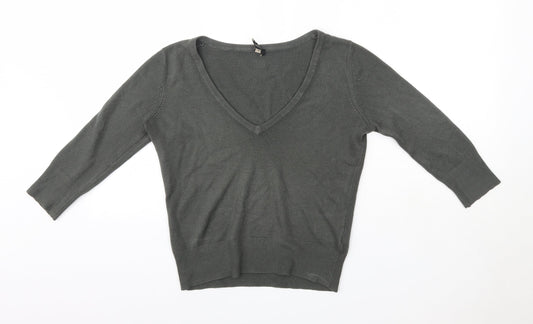 Womens UK Size 8 Topshop Grey Pullover Jumper